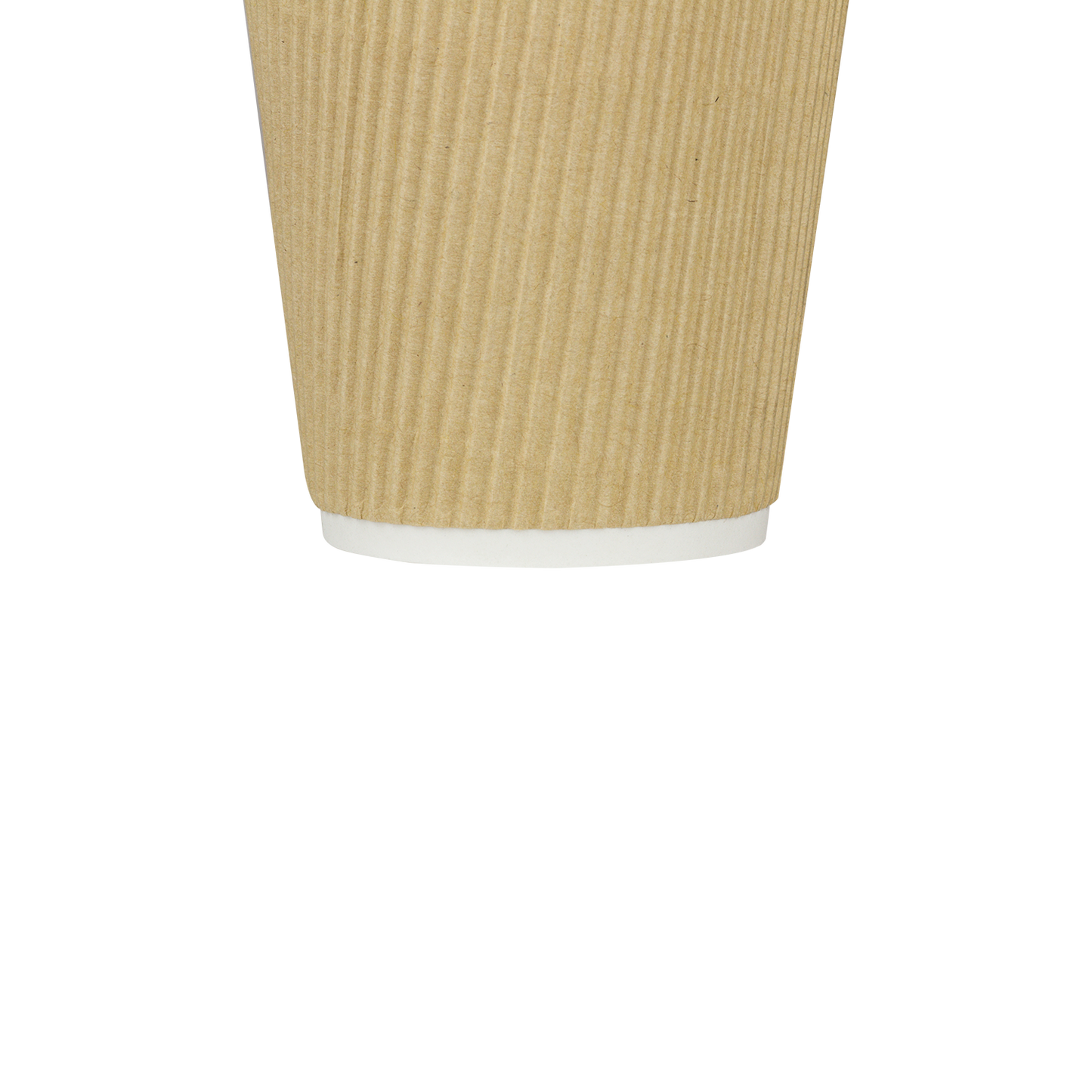 Karat 10oz Ripple Paper Hot Cups - Kraft (90mm) - 500 ct