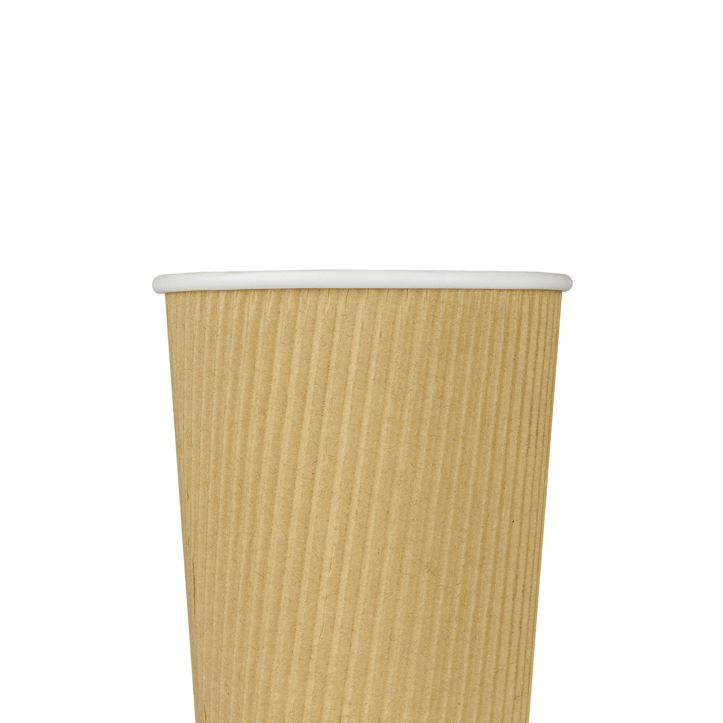 Karat 20oz Ripple Paper Hot Cups - Kraft (90mm) - 500 ct
