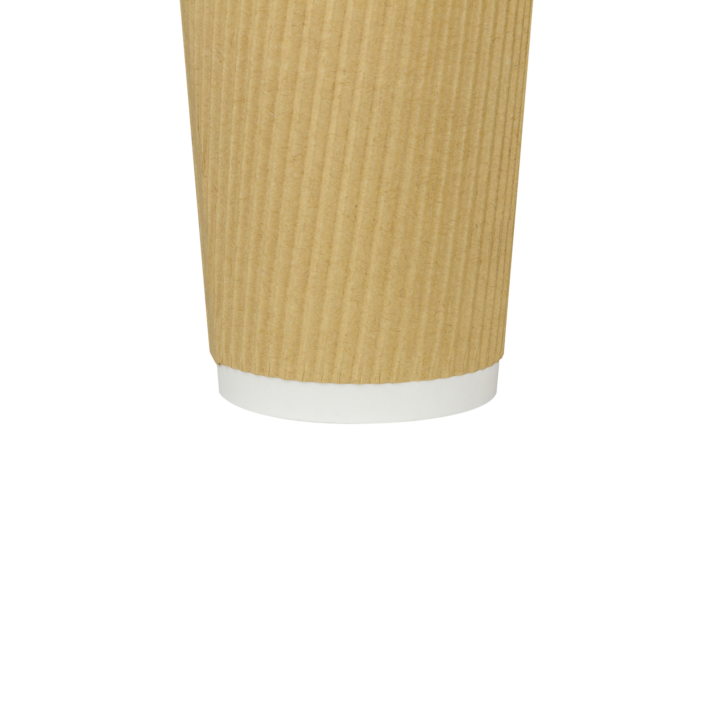 Karat 20oz Ripple Paper Hot Cups - Kraft (90mm) - 500 ct