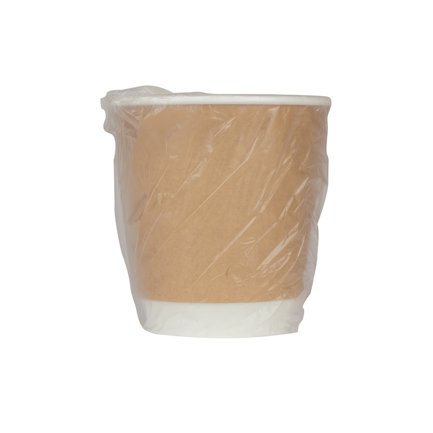 Karat 10oz Wrapped Insulated Paper Hot Cups - Kraft (90mm) - 500 ct