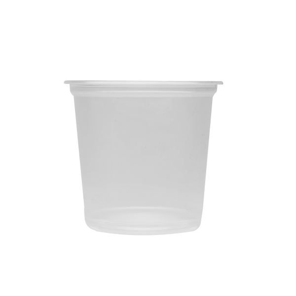 Karat 25oz PP Plastic Flat Rim Extra Wide Cold Cups (120mm) - 500 ct