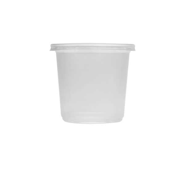 Karat 25oz PP Plastic Flat Rim Extra Wide Cold Cups (120mm) - 500 ct