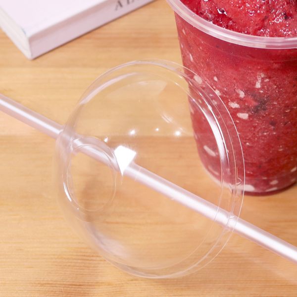 Karat 95mm PP Plastic Dome Lids - 2,000 ct