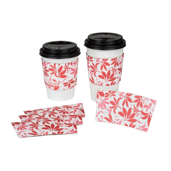 Karat Traditional Cup Jackets - Fleur Red - 1,000 ct