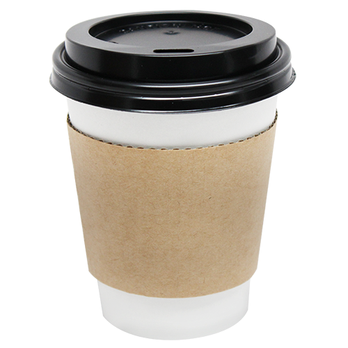 Karat 8oz Traditional Cup Jackets - Kraft - 1,000 ct, C5305 (Kraft)