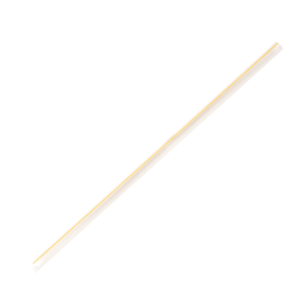 Karat 7.5'' Jumbo Straws (5mm) - Unwrapped - Mixed Striped Colors - 8,000 ct