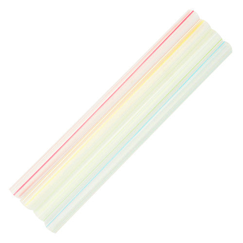 Karat 5.75'' Boba Sample Straws (10mm) Unwrapped - Black - 2,000 ct