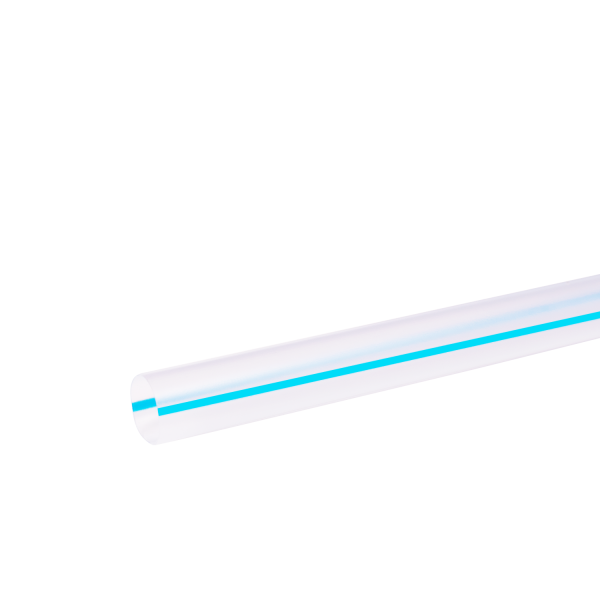 Karat 7.5'' Boba Straws (10mm) Flat Ends - Mixed Striped Colors - 4,500 ct