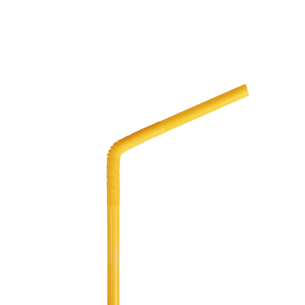 Karat 7.5'' - 13.5'' Flexible Jumbo Straws (5mm) - Unwrapped - Mixed Colors - 4,000 ct