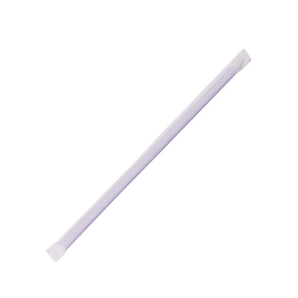 Karat 9'' Giant Straws (8mm) Paper Wrapped - Blue - 1,200 ct, C9120 (Blue)