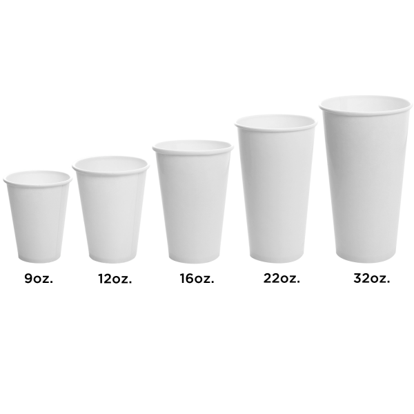Karat 16oz Paper Cold Cup - White (90mm) - 1,000 ct