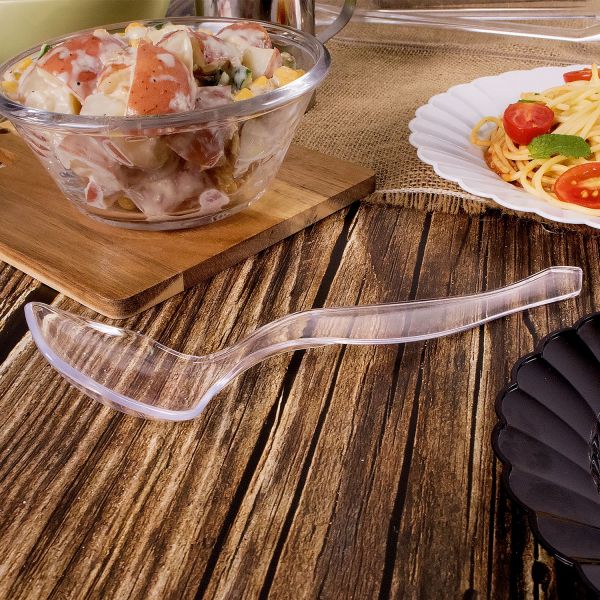 Karat 9" PS Plastic Serving Spoon - 96 ct