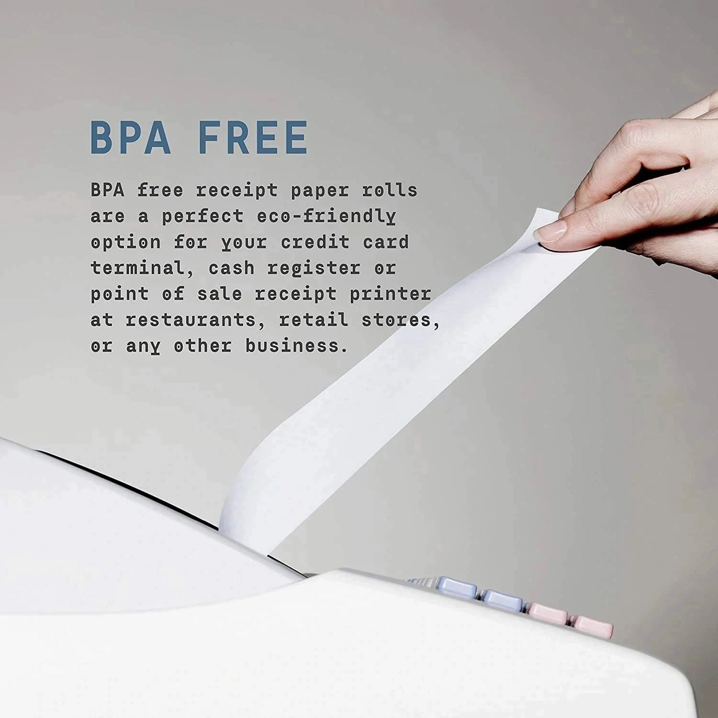 3 1/8" X 200' (20 Rolls/Case) Economy Pack Thermal Paper Rolls