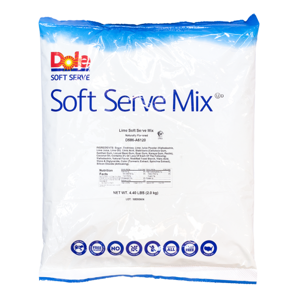 Dole Soft Serve Mix - Lime (4.4 lbs) Case Of 4