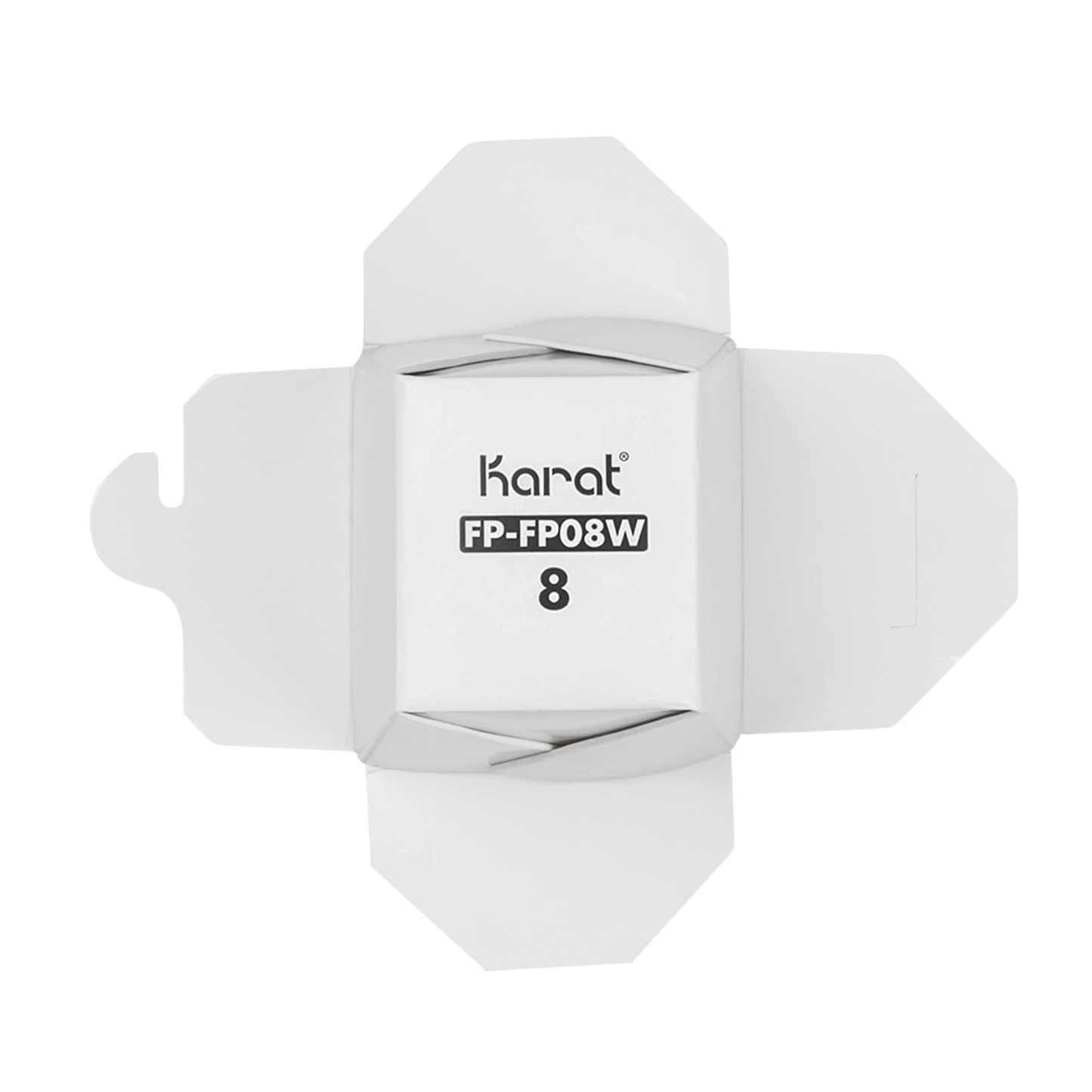 Karat 8oz Food Pail / Paper Take-out Container - White - 450 ct, FP-FP08W