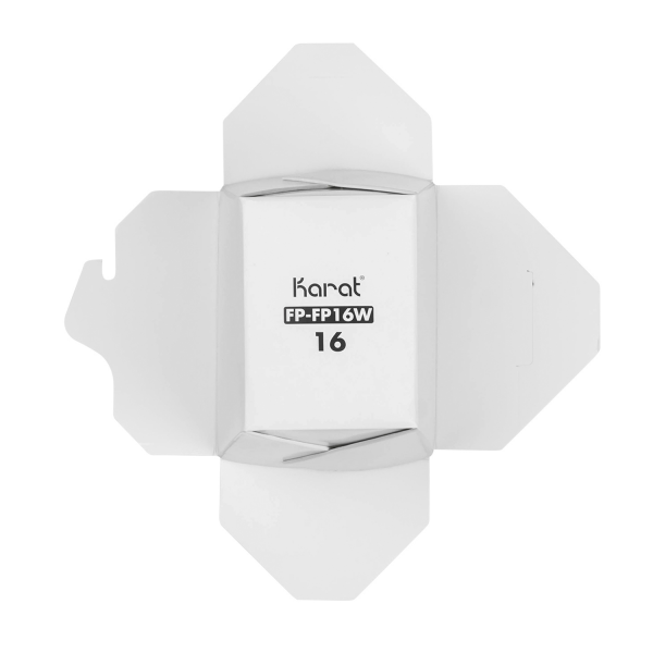 Karat 16oz Food Pail / Paper Take-out Container - White - 450 ct