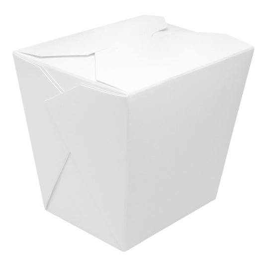 Karat 32oz Food Pail / Paper Take-out Container - White - 450 ct,  FP-FP32W