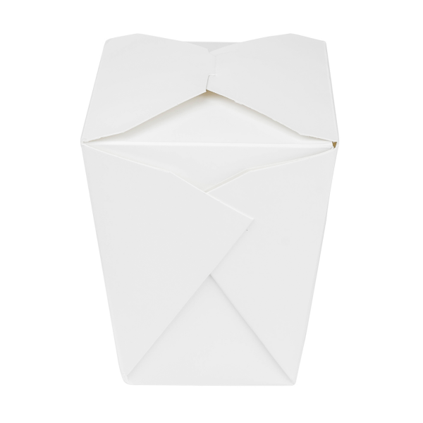 Karat 32oz Food Pail / Paper Take-out Container - White - 450 ct, FP-FP32W