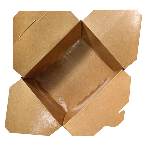 Karat 30oz Fold-To-Go Box #1 - Kraft - 450 ct