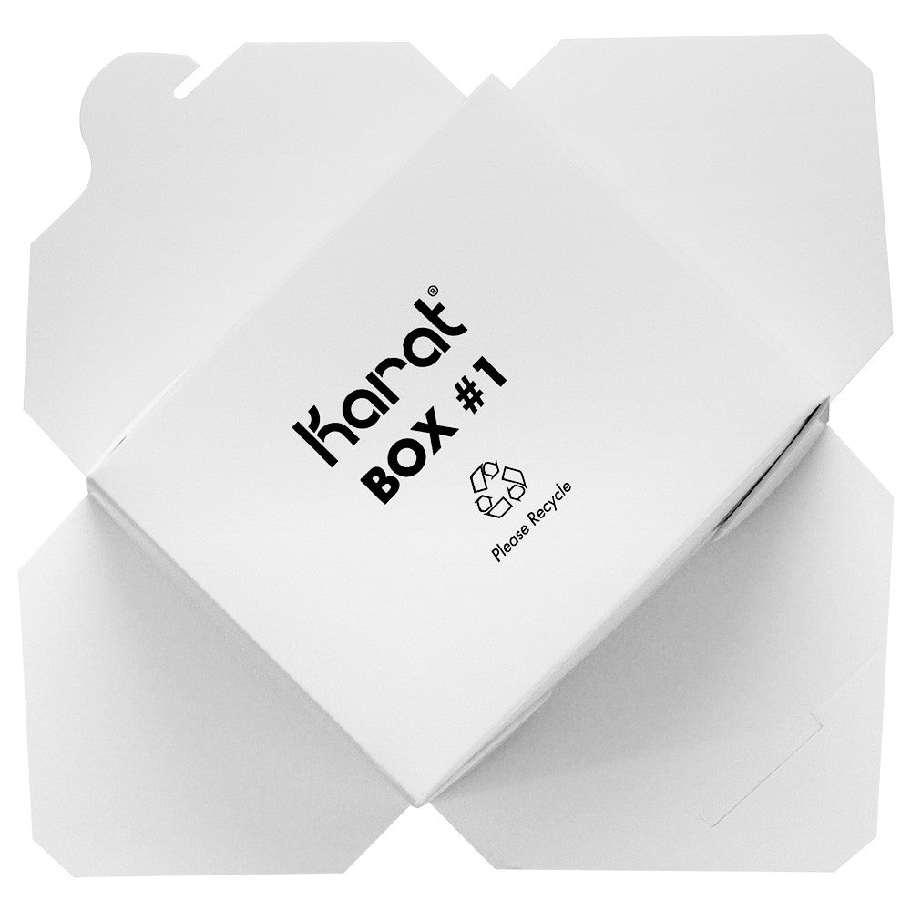 Karat 30oz Fold-To-Go Box #1 - White - 450 ct