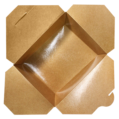 Karat 48oz Fold-To-Go Box #8 - Kraft - 300 ct