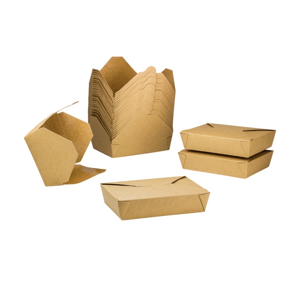 Karat 54oz Fold-To-Go Box #2 - Kraft - 200 ct