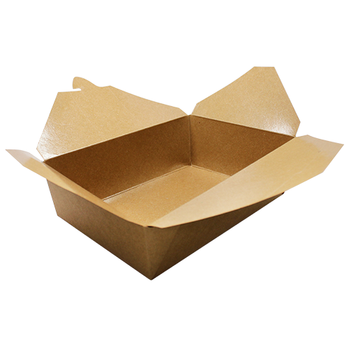 Karat 76oz Fold-To-Go Box #3 - Kraft - 200 ct