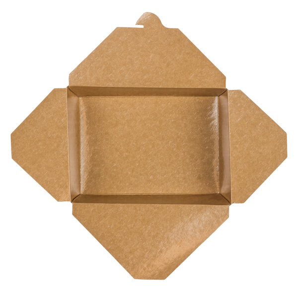 Karat 76oz Fold-To-Go Box #3 - Kraft - 200 ct
