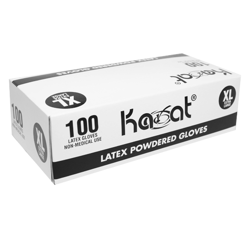 Karat Latex Powdered Gloves (Clear) - X-Large - 1,000 ct