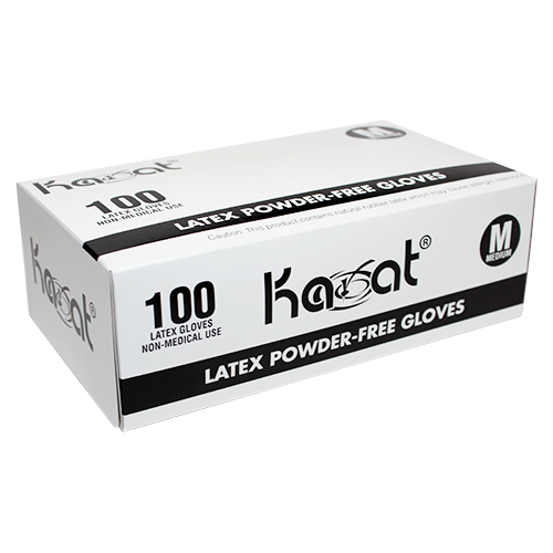Karat Latex Powder-Free Gloves (Clear) - Medium - 1,000 ct