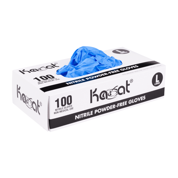 Karat Nitrile Powder-Free Examination Gloves (Blue) - Large - 1,000 ct
