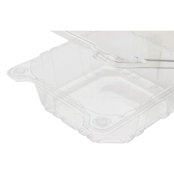 Karat 6''x6'' PET Plastic Hinged Containers - 500 ct