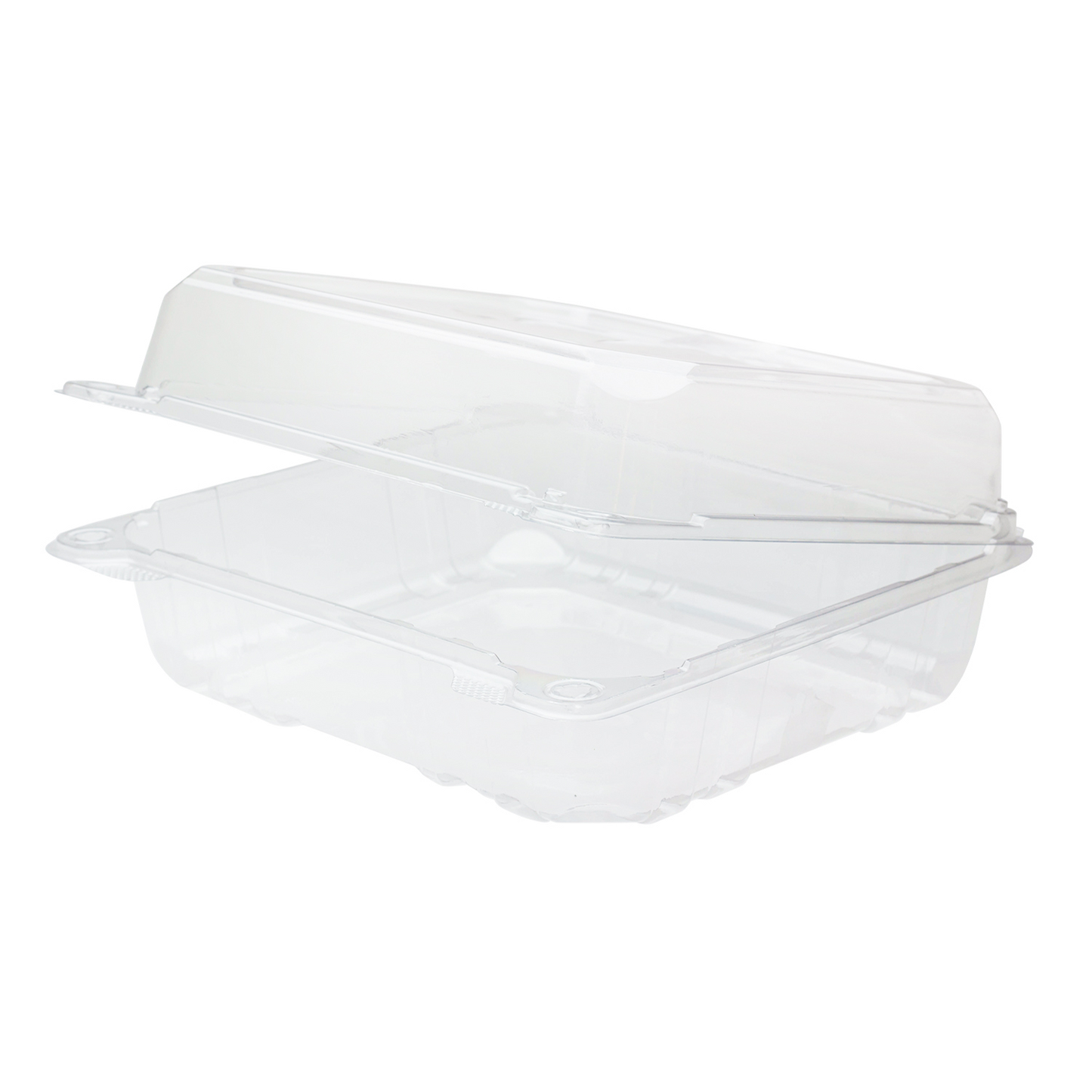 Karat 8''x8'' PET Plastic Hinged Containers - 250 ct