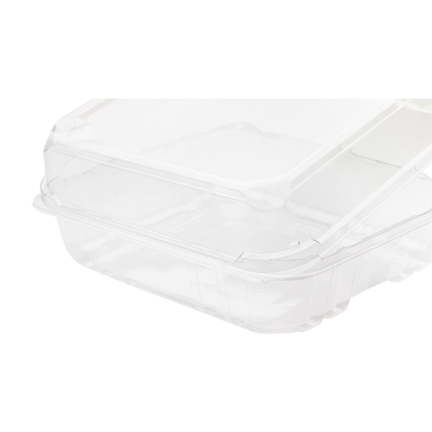 Karat 8''x8'' PET Plastic Hinged Containers - 250 ct
