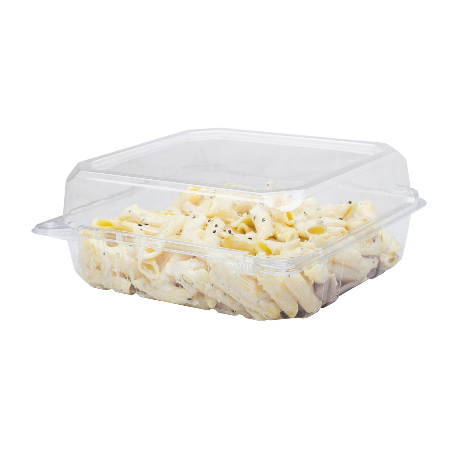 Karat 8''x8'' PET Plastic Hinged Containers - 250 ct