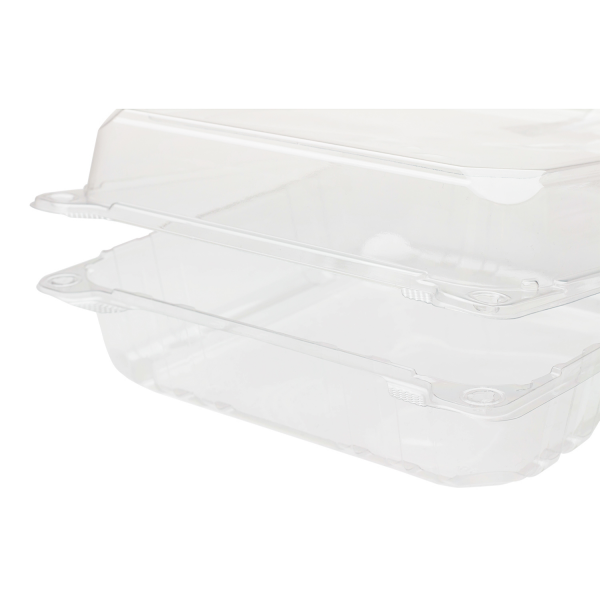 Karat 9''x9'' PET Plastic Hinged Containers - 200 ct