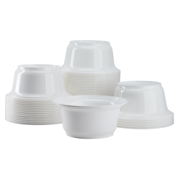 Karat 36oz PP Plastic Injection Molding Bowls - White - 300 ct
