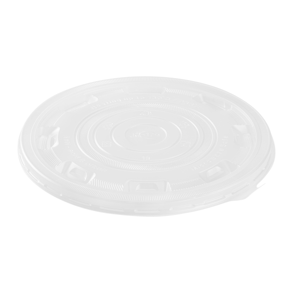Karat 36 oz PP Plastic Flat Lid - For Injection Molding Bowl - 300 ct