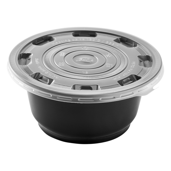 Karat 36 oz PP Plastic Flat Lid - For Injection Molding Bowl - 300 ct