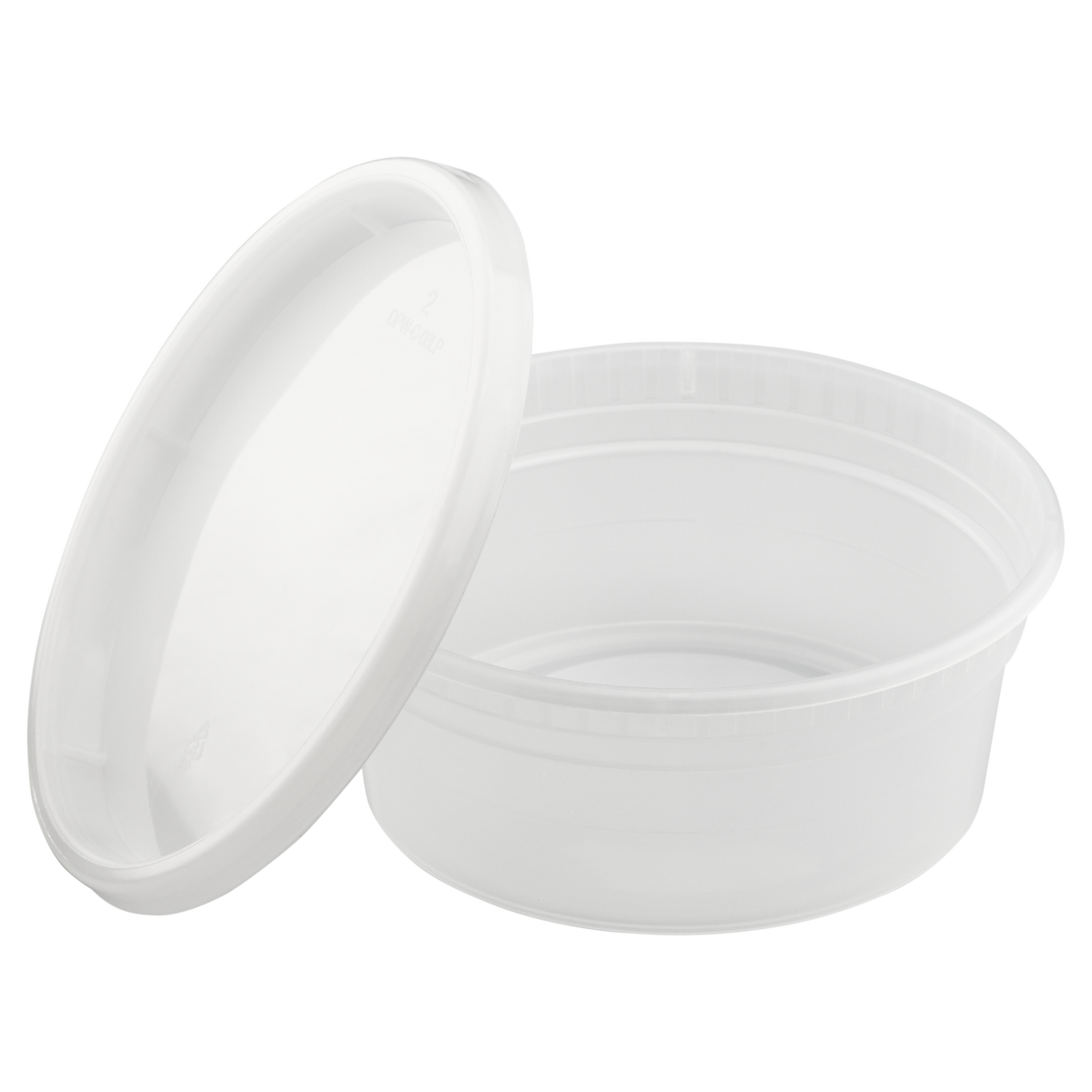Karat 8oz PP Plastic Injection Molded Deli Containers & Lids - 240 ct