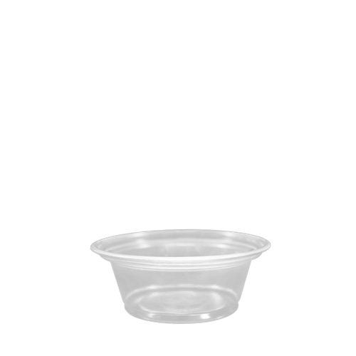 Karat 1.5oz PP Plastic Portion Cups - Clear - 2,500 ct