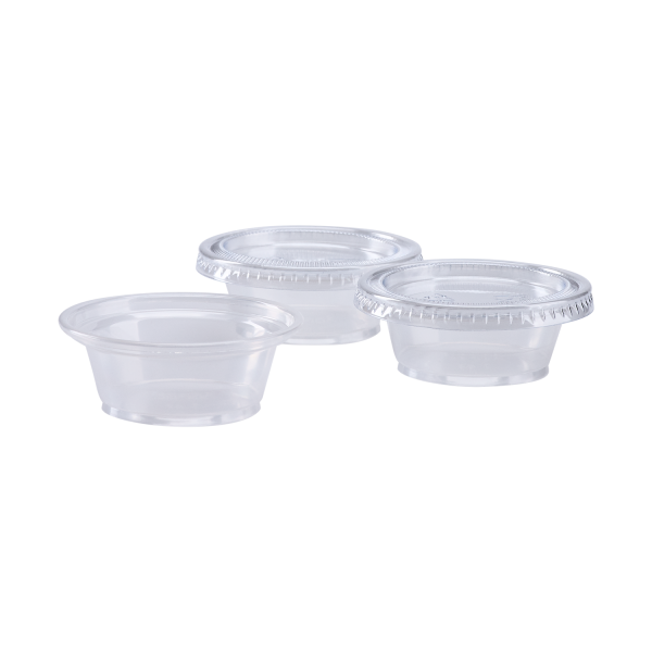 Karat 1oz Squat PP Portion Cups - Clear - 2,500 ct