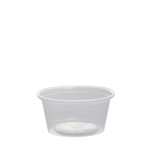 Karat 2oz PP Plastic Portion Cups - Clear - 2,500 ct