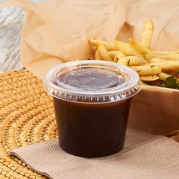 Karat 5.5oz PP Plastic Portion Cups - Clear - 2,500 ct