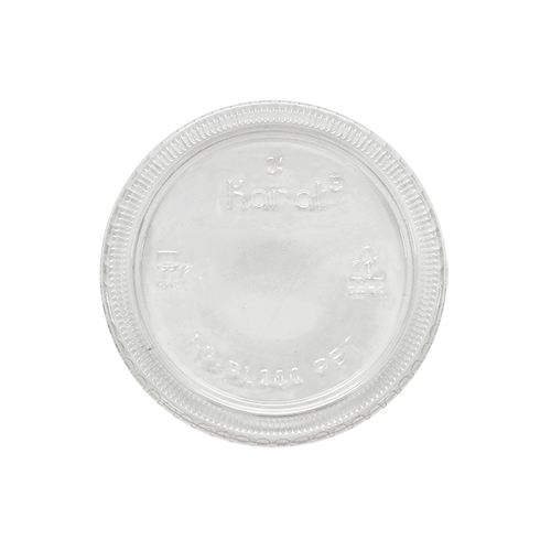 Karat 1oz Squat-2oz PET Portion Cup Lids - 2,500 ct
