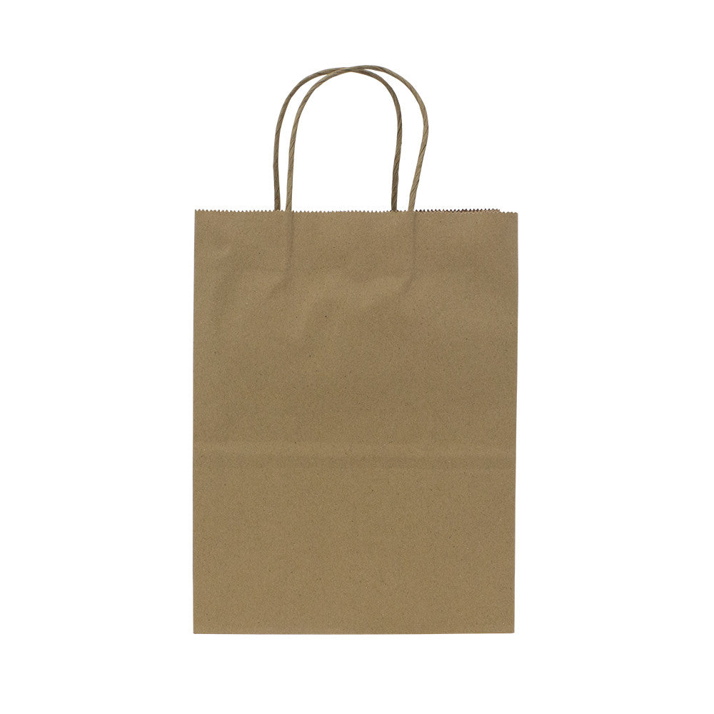 Karat Balboa (Small) Paper Shopping Bags - Kraft - 250 ct