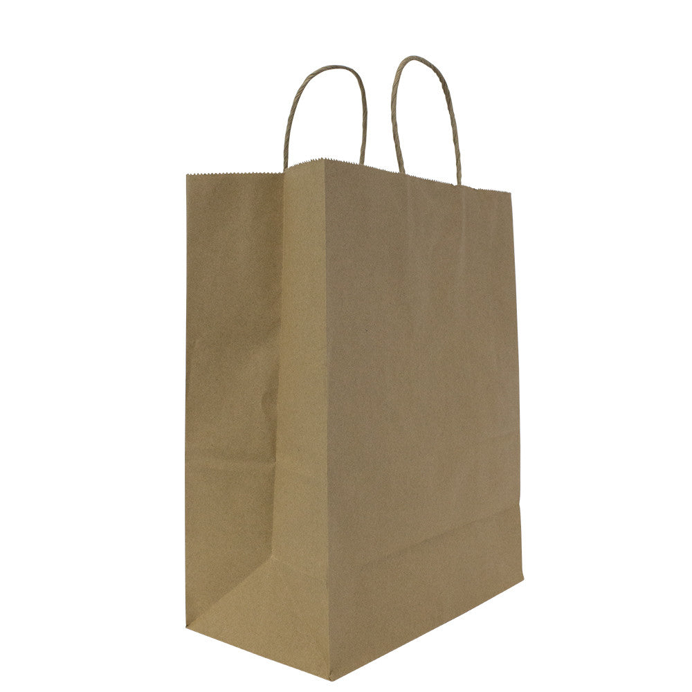 Karat Laguna (Medium) Paper Shopping Bags - Kraft - 250 ct