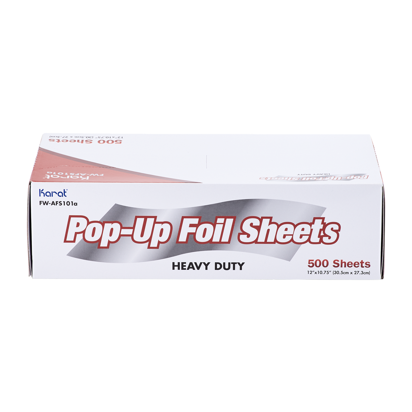Karat 10.75" x 12" Heavy-Duty Pop-up Aluminum Foil Sheets, FW-AFS101