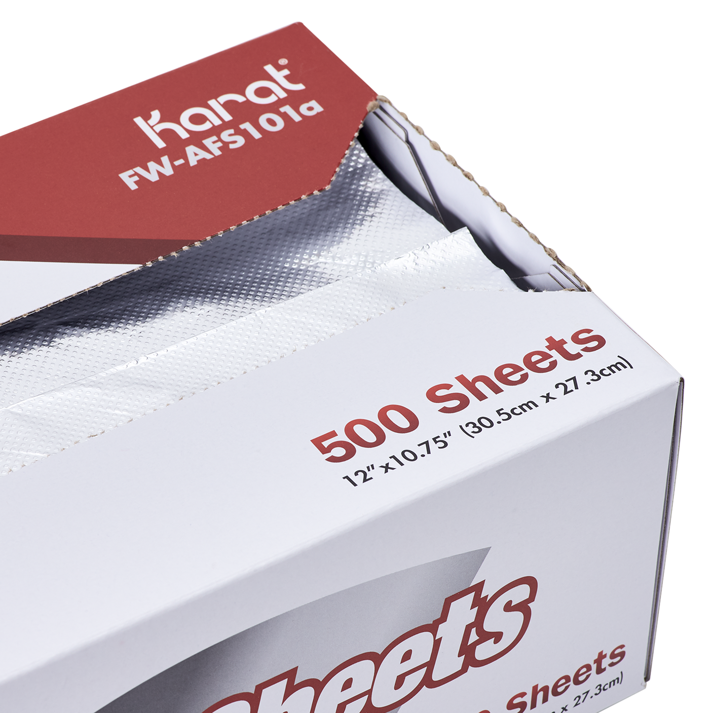 Karat 10.75" x 12" Heavy-Duty Pop-up Aluminum Foil Sheets, FW-AFS101