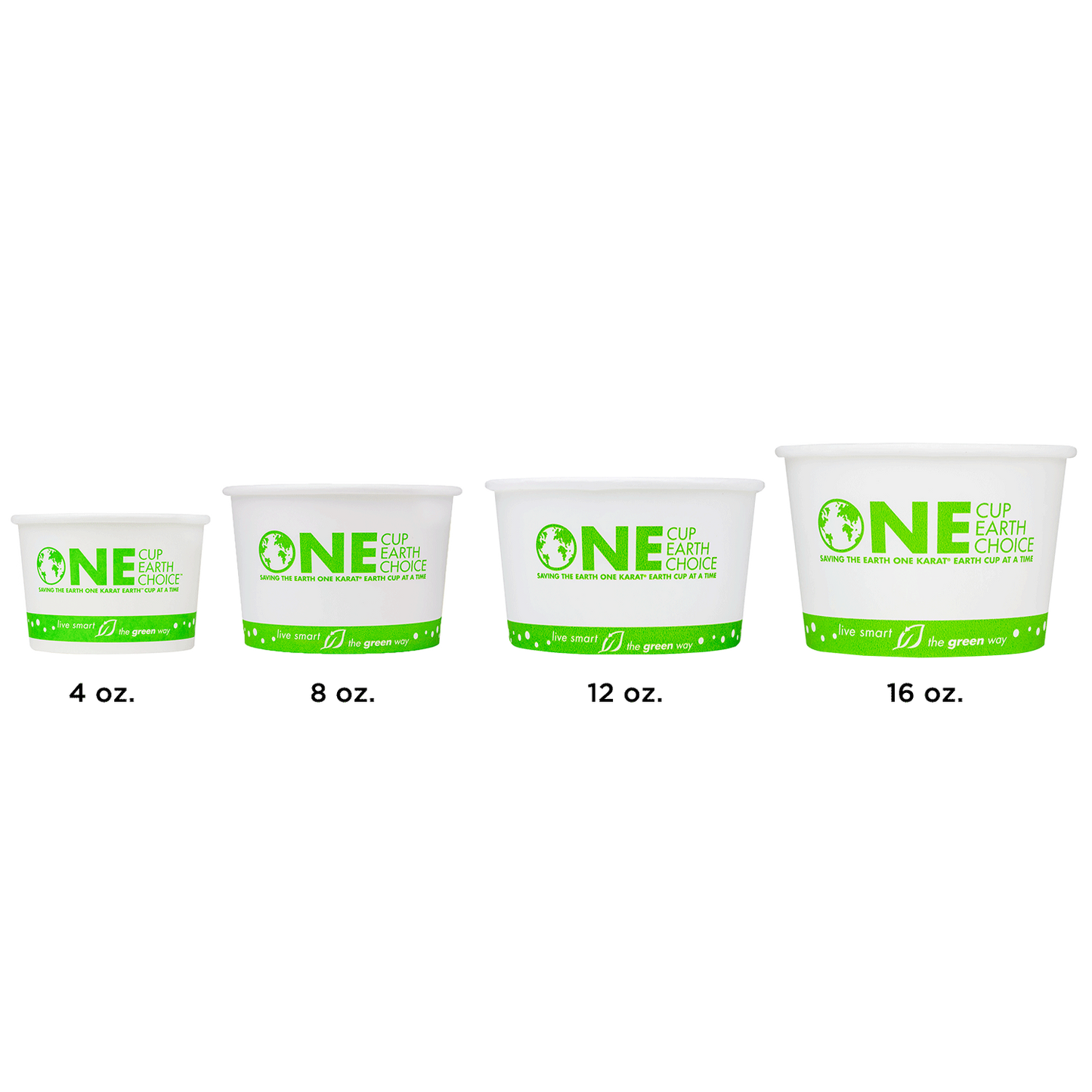 Karat Earth 8oz Eco-Friendly Paper Food Containers - Generic (90.8mm) - 1,000 ct